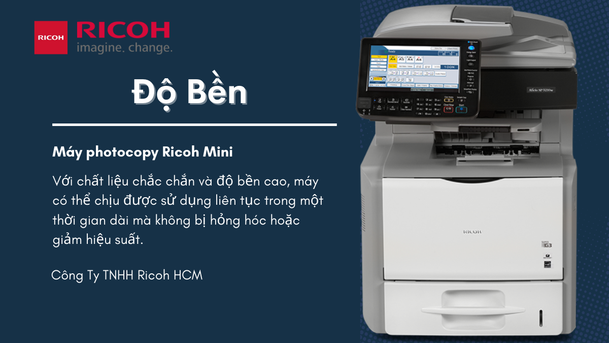 Đánh giá về chất lượng và độ bền của máy photocopy Ricoh mini