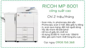Cho thuê máy photocopy giá rẻ tại quận Tân Bình tphcm
