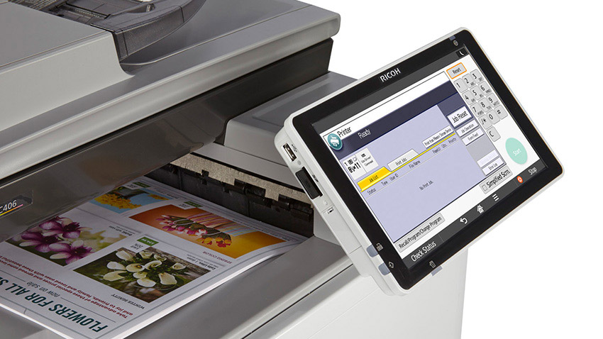 màn hình cảm ứng trên máy photocopy