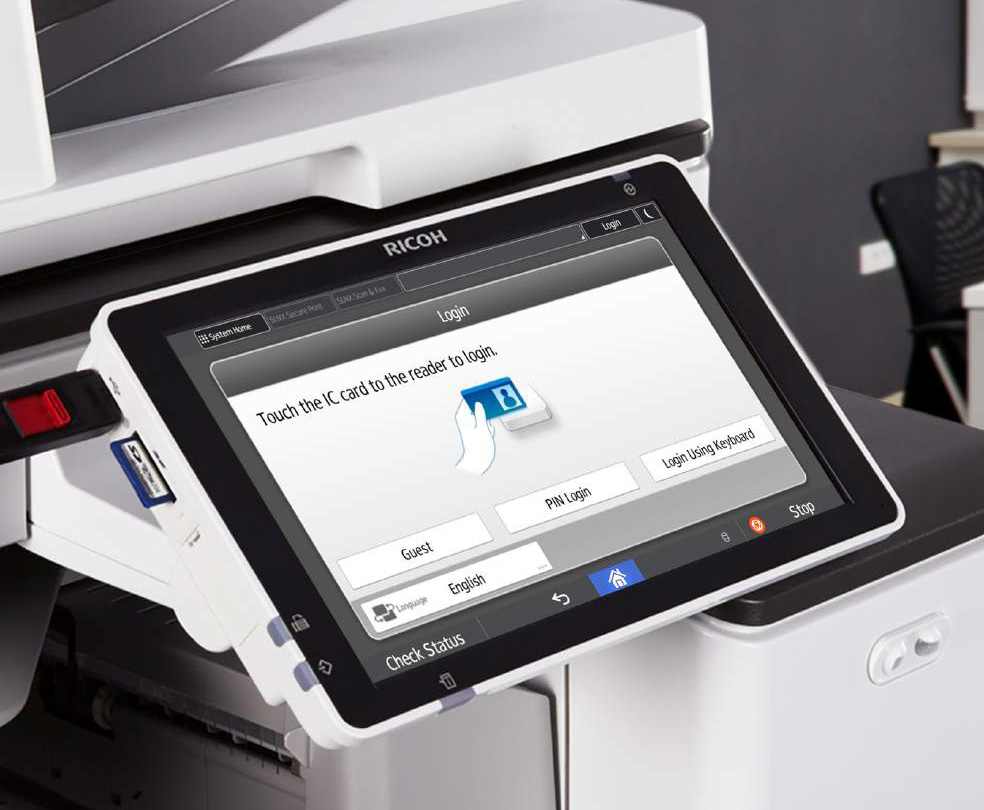 giao tiếp NFC máy photo