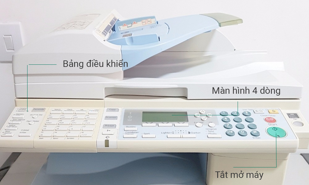 bảng điều khiển ricoh mp 201