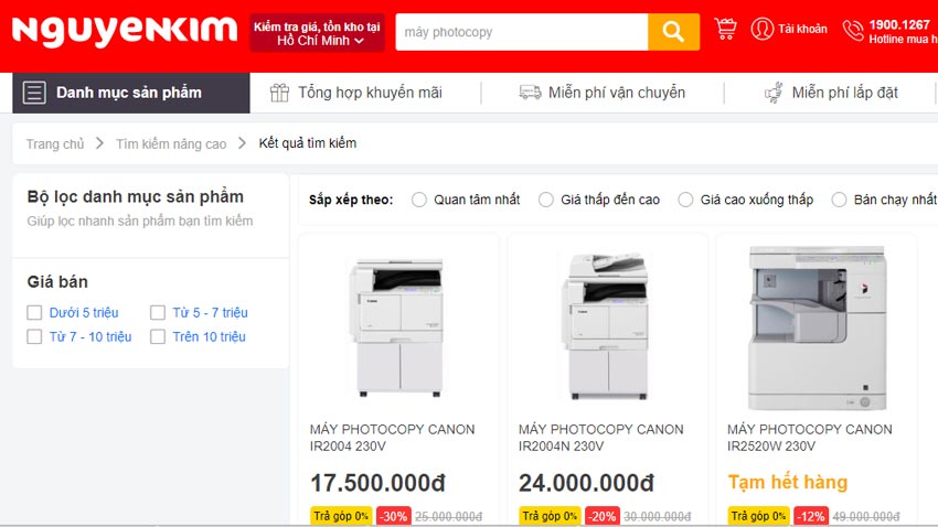 máy photocopy chính hãng